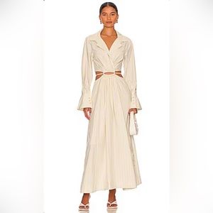 Brand New NWT Jonathan Simkhai Alex Dress in Cardamom XS